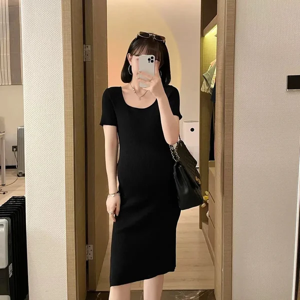 Robe Grossesse Col Carré