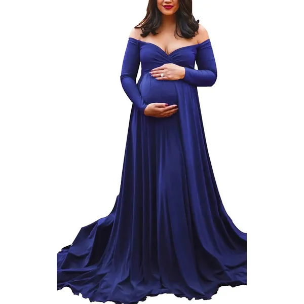 Robe Grossesse Cérémonie Col en V