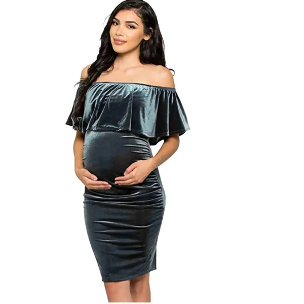 Robe Grossesse en Velours