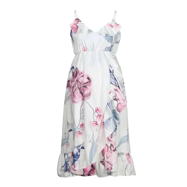 Robe Grossesse Imprimé Floral Col V