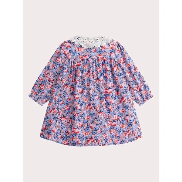 Robe imprimée écru pour bébé fille - Soins Bébé Naturels & Produits Maman Après Naissance
