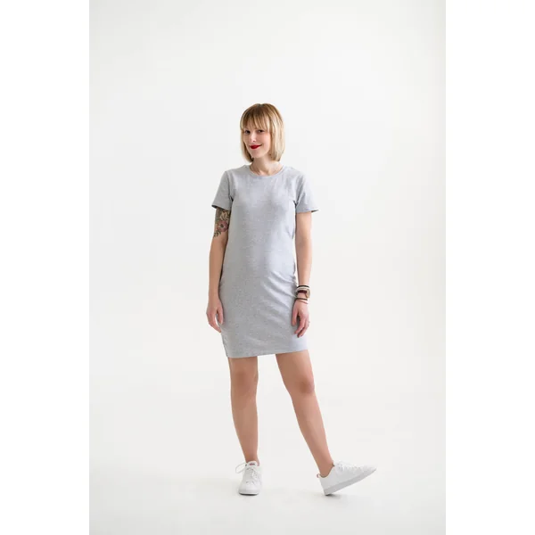 Robe INTRIGUE - gris pâle mix