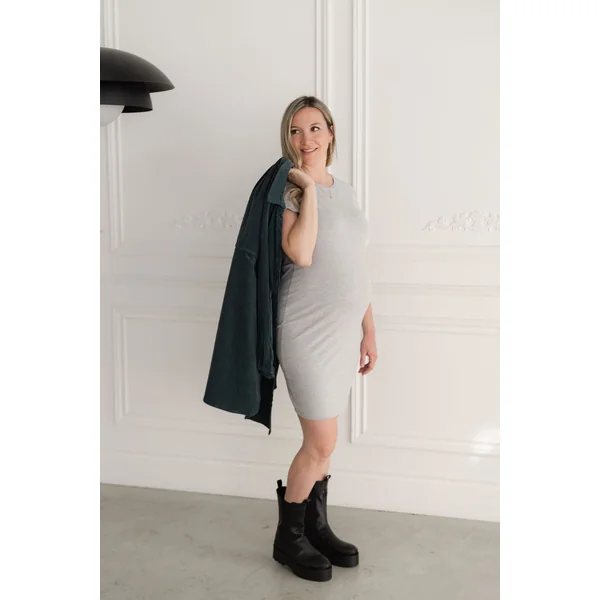 Robe INTRIGUE - gris pâle mix