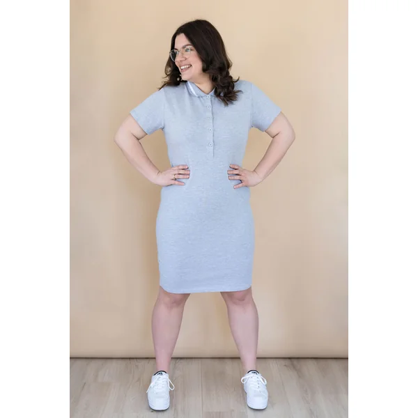 Robe INTRIGUE POLO - gris pâle