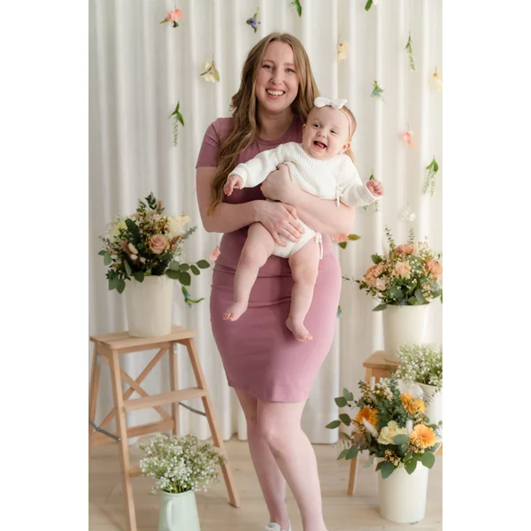 Robe INTRIGUE - vieux rose