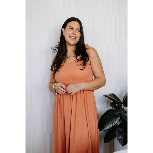 Robe LARISSA 2.0 - corail brûlé