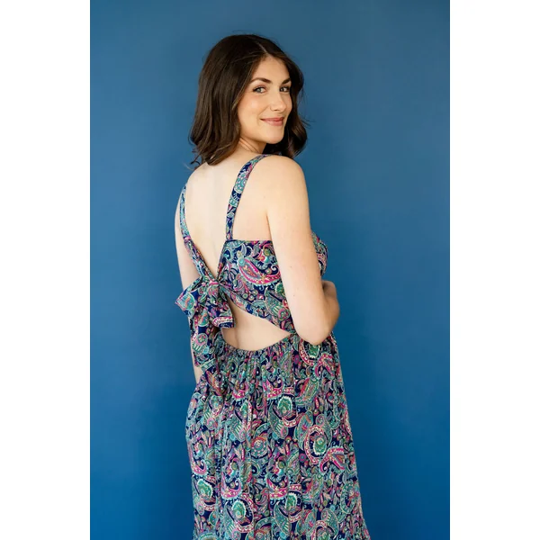 Robe longue ASTRID - coraux tropicaux