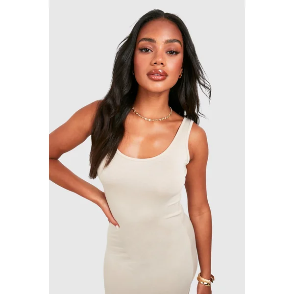 Robe Longue Basique À Encolure Dégagée Petite