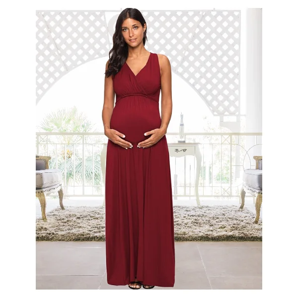 Robe longue de grossesse cérémonie Kelly - Reste 1S