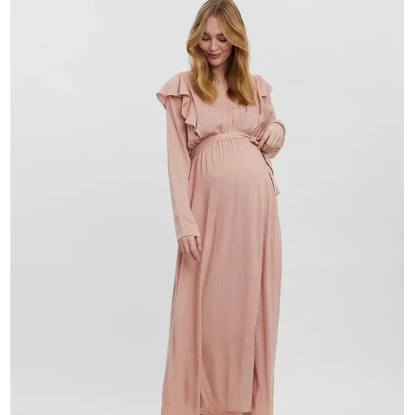 Robe longue de grossesse et allaitement Mary - Mamalicious - Reste M