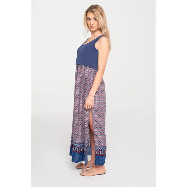 Robe longue de grossesse et d'allaitement Viola - Reste 1L
