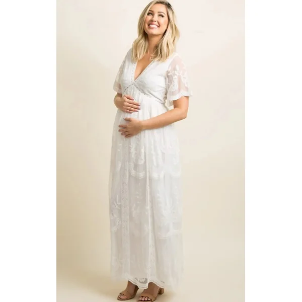Robe Longue Dentelle Grossesse