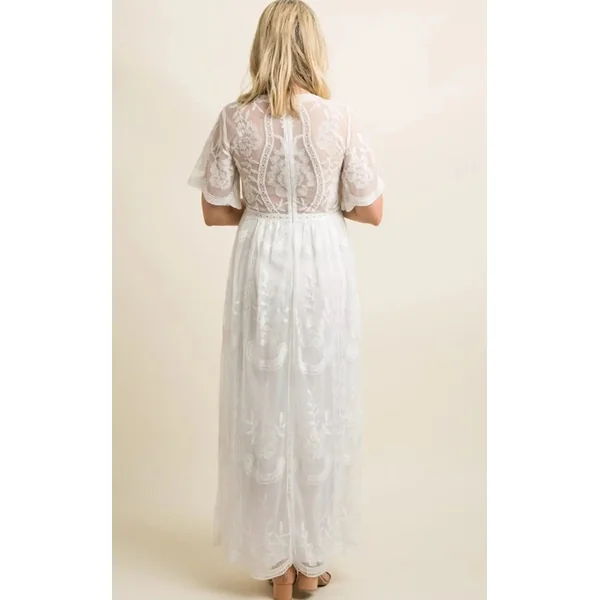 Robe Longue Dentelle Grossesse