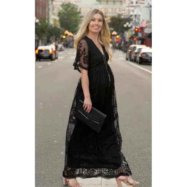 Robe Longue Dentelle Grossesse