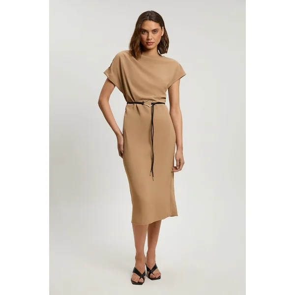 Robe Longue En Crêpe Extensible