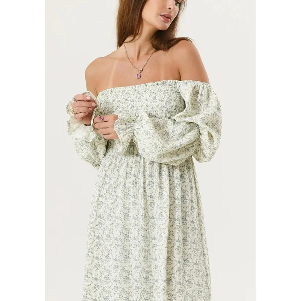 Robe Longue Grossesse Smockee