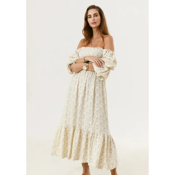 Robe Longue Grossesse Smockee