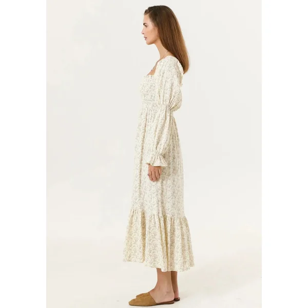 Robe Longue Grossesse Smockee