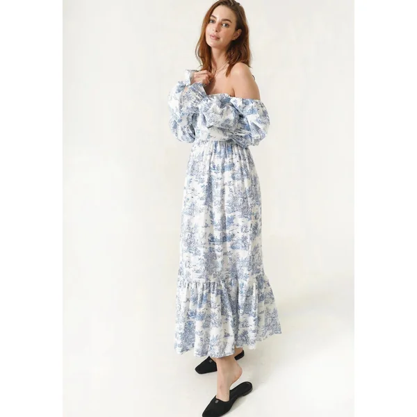 Robe Longue Grossesse Smockee
