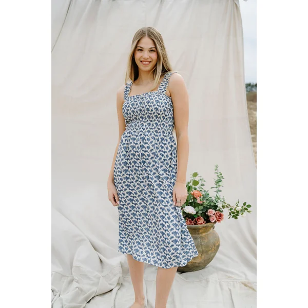 Robe MALIBU 2.0 - bleu antique
