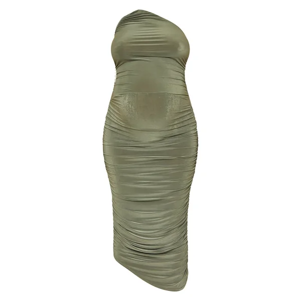 Robe Maxi De Maternité En Tissu Slinky À Une Épaule