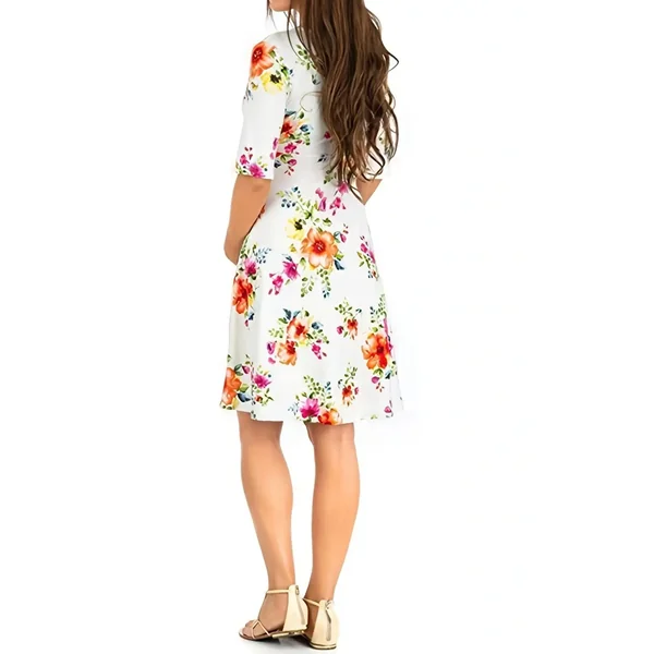 Robe Midi Grossesse Habillé Imprimé Floral