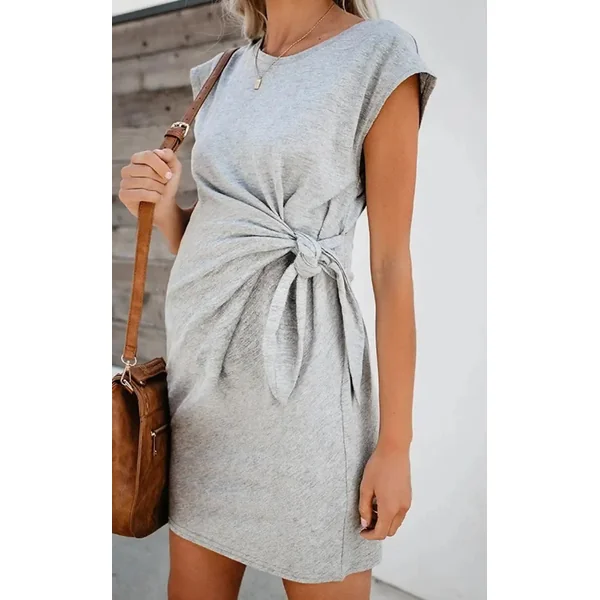 Robe Midi Grossesse Habillée Nouée
