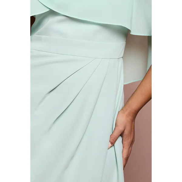 Robe Midi À Cape En Mousseline Petite