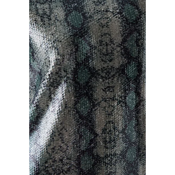 Robe Mini Décontractée À Épaules Tombantes Et Sequins Synthétique