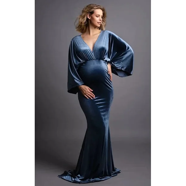 Robe photo grossesse velours