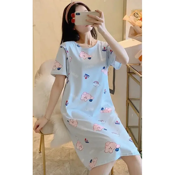 Robe Pyjama Allaitement Cartoon