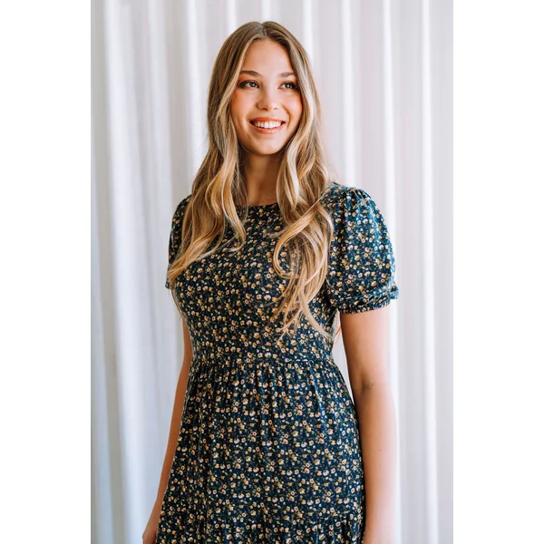 Robe ROSANNA - floral champêtre
