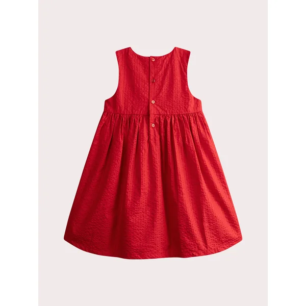 Robe rouge gaufrée - Soins Bébé Naturels & Produits Maman Après Naissance