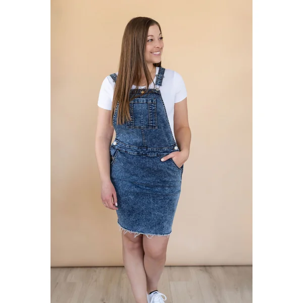 Robe salopette - denim