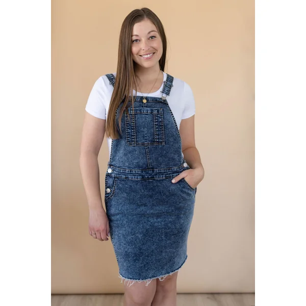 Robe salopette - denim