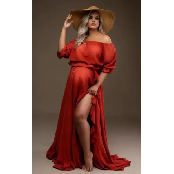Robe Shooting Grossesse Bohème