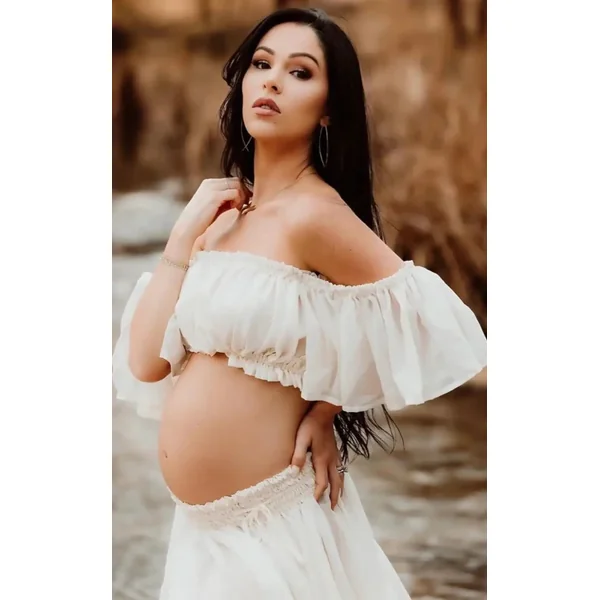 Robe Shooting Grossesse en Mousseline