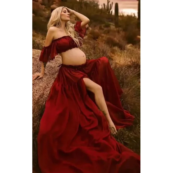 Robe Shooting Grossesse en Mousseline