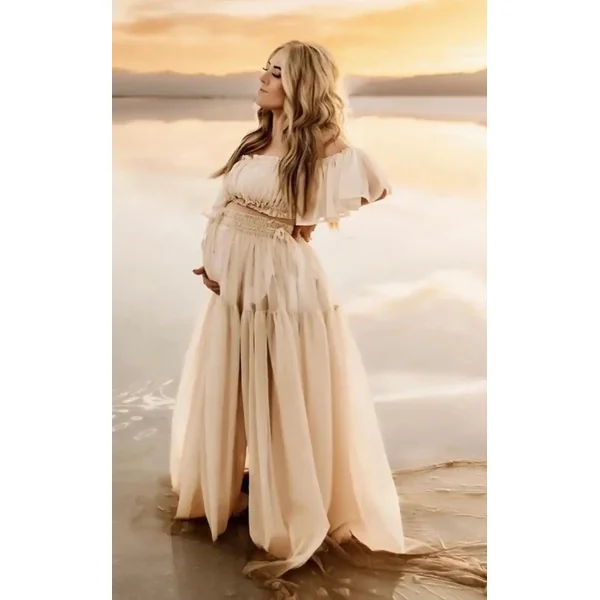 Robe Shooting Grossesse en Mousseline