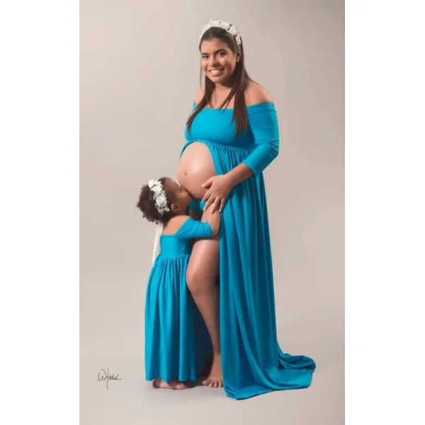 Robe Shooting Grossesse Mère Fille