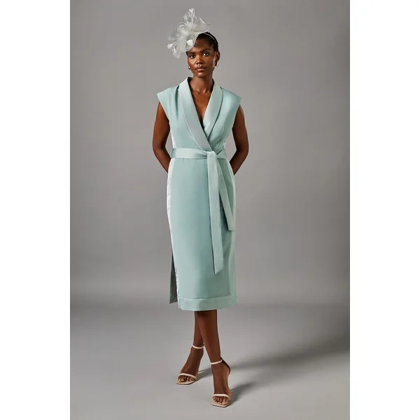 Robe Smoking Satinée
