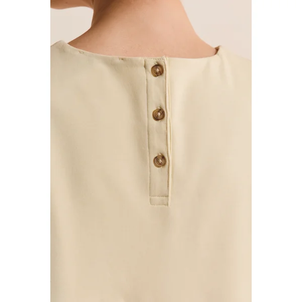 Robe trapèze courte en coton