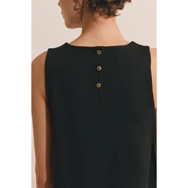 Robe trapèze courte en coton