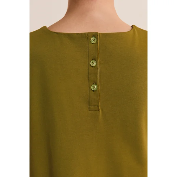 Robe trapèze courte en coton