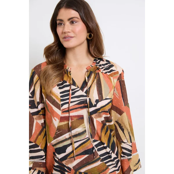 Robe Trapèze Géométrique D'été