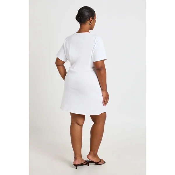 Robe T-shirt Avec Détail Ornement Grande Taille