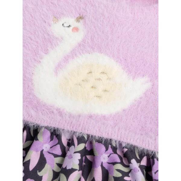 Robe à animation cigogne pour bébé fille - Soins Bébé Naturels & Produits Maman Après Naissance