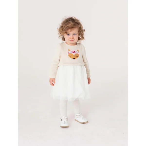 Robe à animation hivernale pour bébé fille - Soins Bébé Naturels & Produits Maman Après Naissance