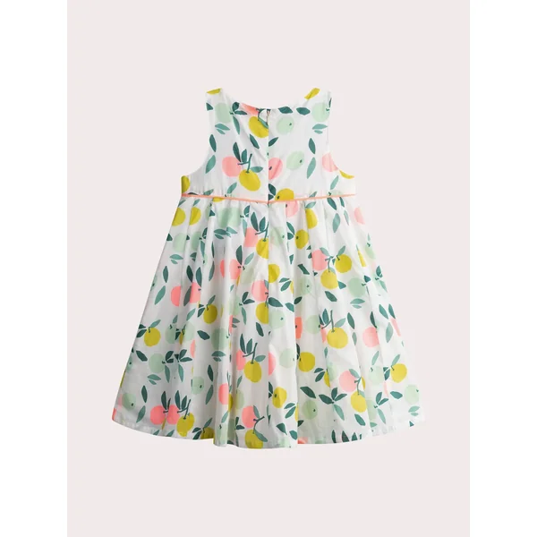 Robe à volume imprimée clémentines - Soins Bébé Naturels & Produits Maman Après Naissance