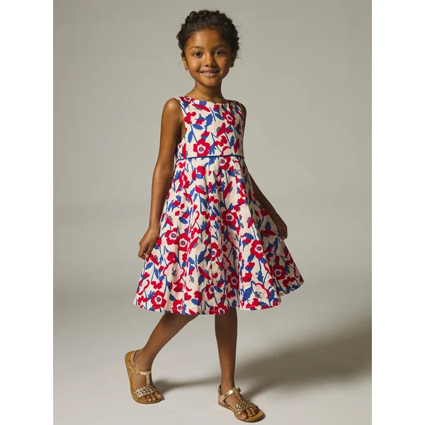Robe à volume imprimée fleurs - Soins Bébé Naturels & Produits Maman Après Naissance